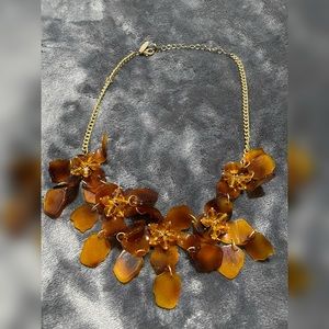 Cute Brown Floral Necklace